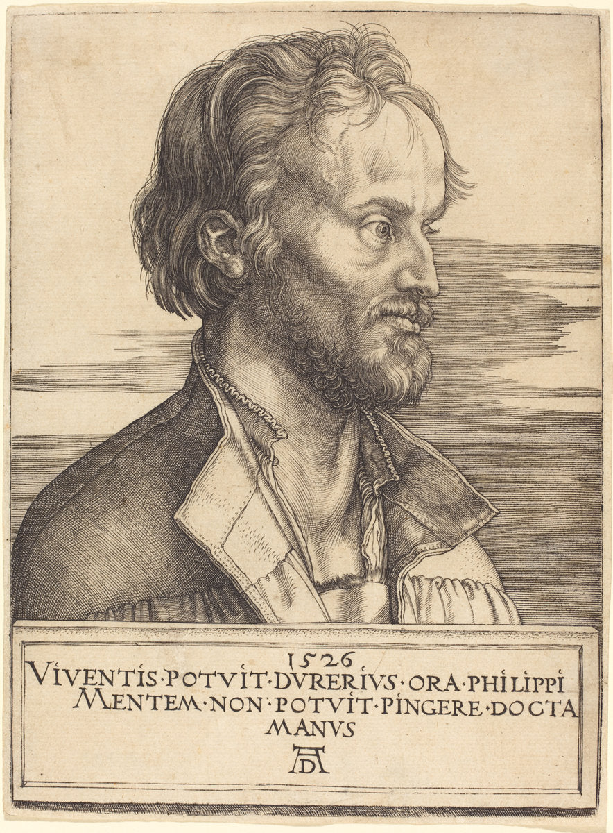 Philip Melanchthon by Albrecht Dürer (German, 1471 - 1528), 16X12"(A3)Poster Print