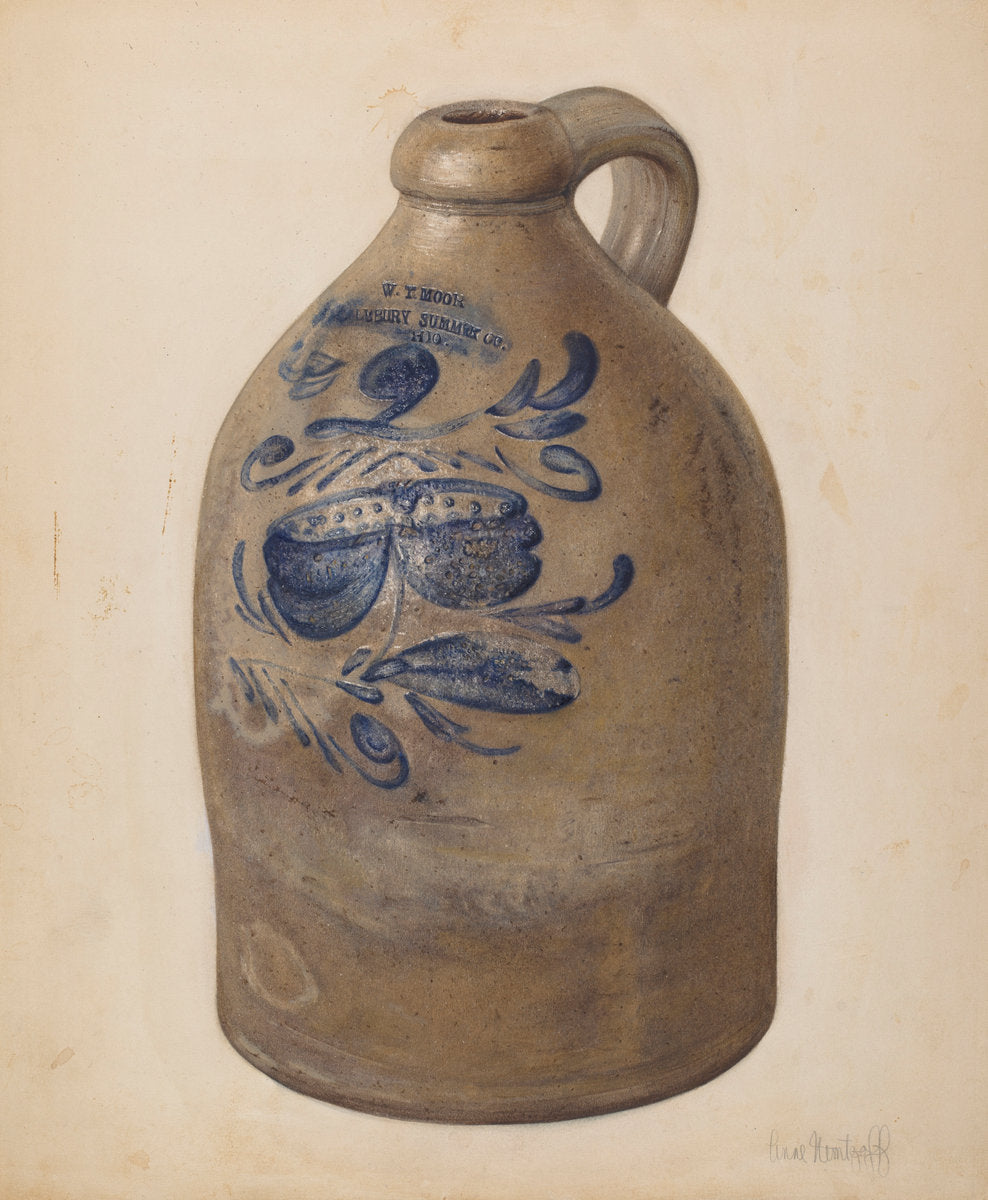 Jug by Anne Nemtzoff and John Tarantino (American, active c. 1935), 16X12"(A3)Poster Print