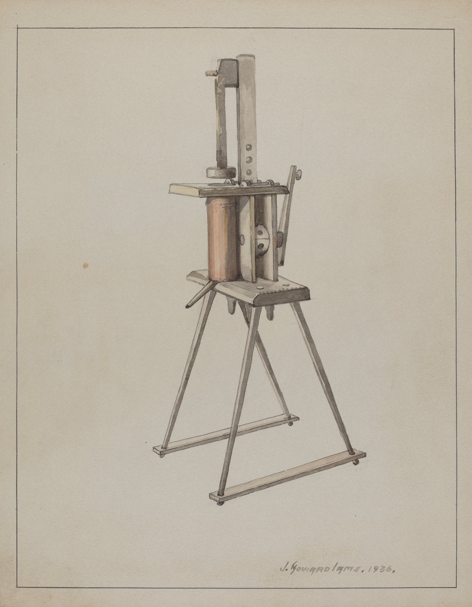 Sausage Stuffer by J. Howard Iams (American, active c. 1935), 16X12"(A3)Poster Print
