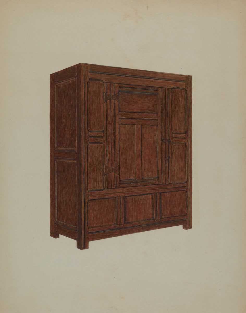 Cupboard by Meyer Goldbaum (American, active c. 1935), 16X12"(A3)Poster Print