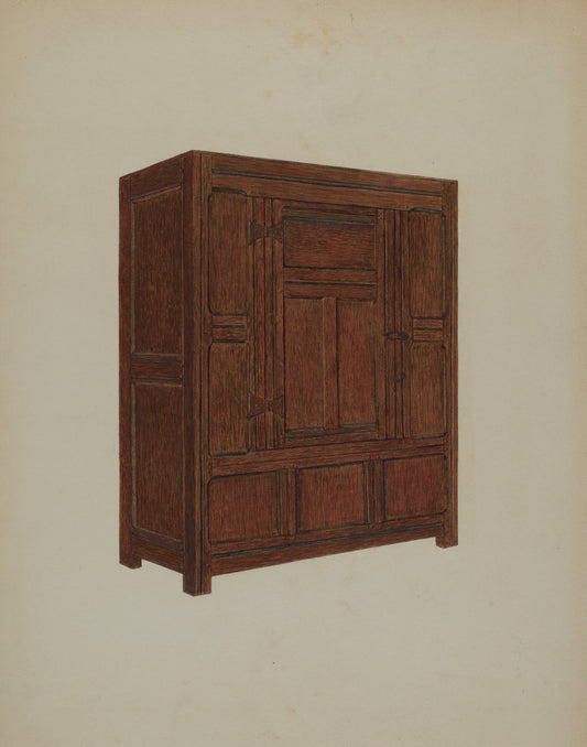 Cupboard by Meyer Goldbaum (American, active c. 1935), 16X12"(A3)Poster Print