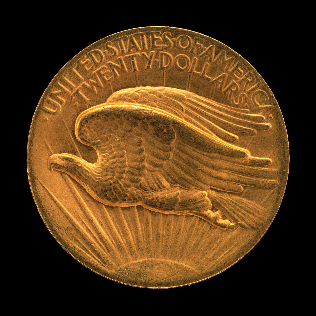 Double Eagle Twenty Dollar Gold Piece [reverse] by Augustus Saint-Gaudens (American, 1848 - 1907), 16X12"(A3)Poster Print