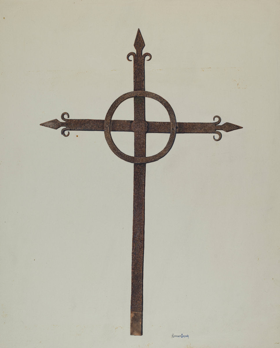 Iron Cross by H. Langden Brown (American, active c. 1935), 16X12"(A3)Poster Print