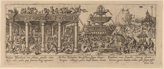 Fountain of Youth by Jan Theodor de Bry after Barthel Beham (Flemish, 1561 - 1623), 16X12"(A3)Poster Print
