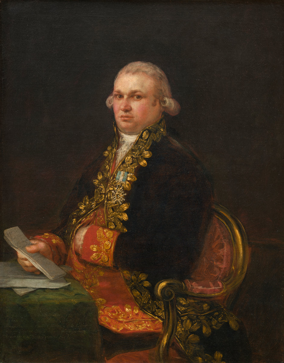 Don Antonio Noriega by Francisco de Goya (Spanish, 1746 - 1828), 16X12"(A3)Poster Print