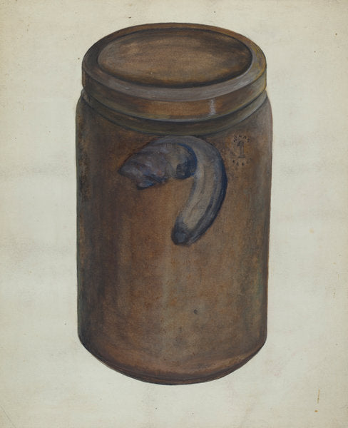 Stone Jar by Edna C. Rex (American, active c. 1935), 16X12"(A3)Poster Print