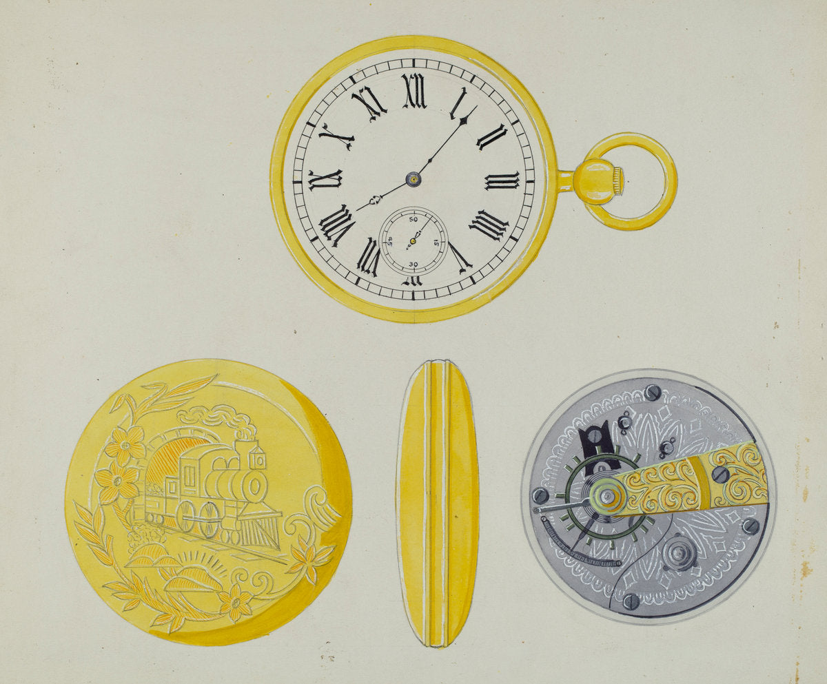 Watch Case by Harry G. Aberdeen (American, active c. 1935), 16X12"(A3)Poster Print