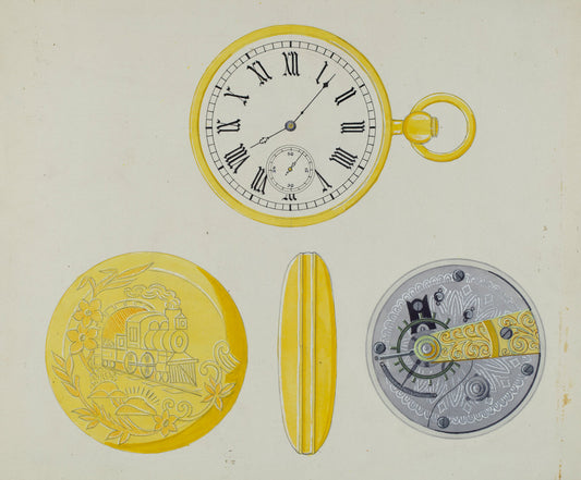 Watch Case by Harry G. Aberdeen (American, active c. 1935), 16X12"(A3)Poster Print