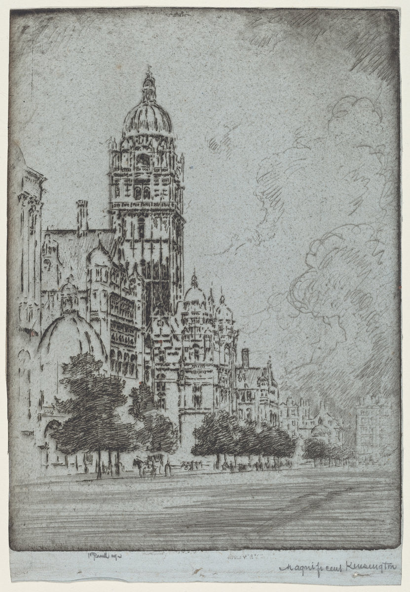 Magnificent Kensington by Joseph Pennell (American, 1857 - 1926), 16X12"(A3)Poster Print