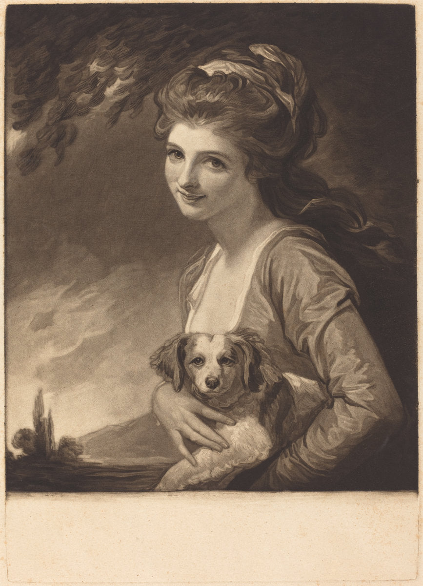 Lady Hamilton as Nature by John Raphael Smith after George Romney (British, 1752 - 1812), 16X12"(A3)Poster Print
