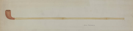 Shaker Clay Pipe by John Greenwell (American, active c. 1935), 16X12"(A3)Poster Print
