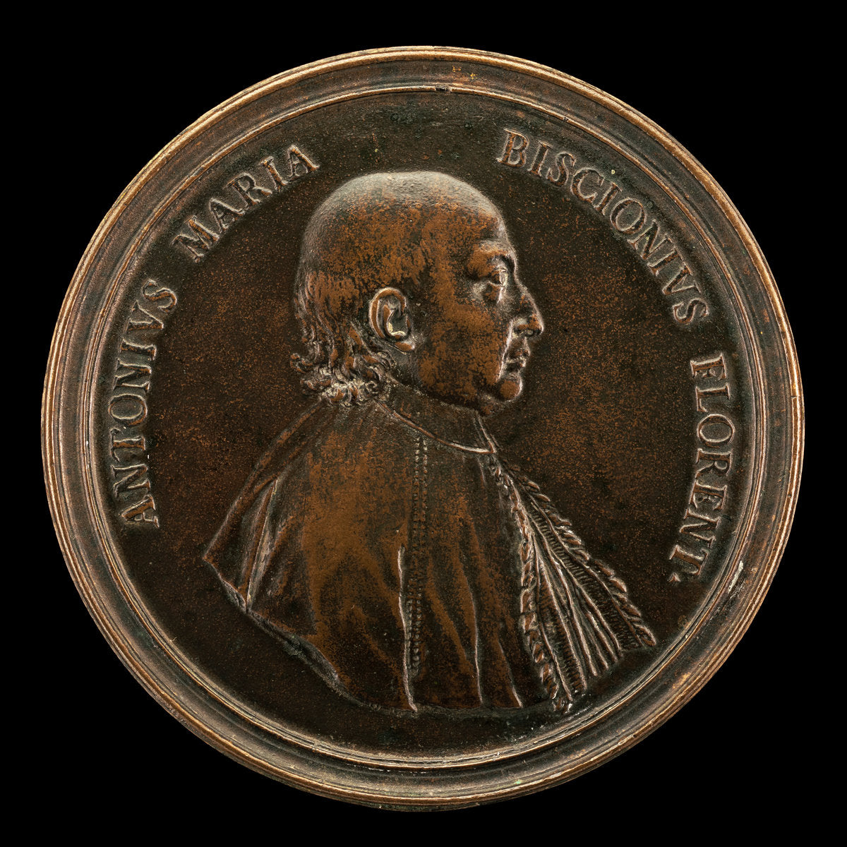 Antonio Maria Biscioni [obverse] by Lorenzo Maria Weber (Florentine, 1697 - c. 1765), 16X12"(A3)Poster Print