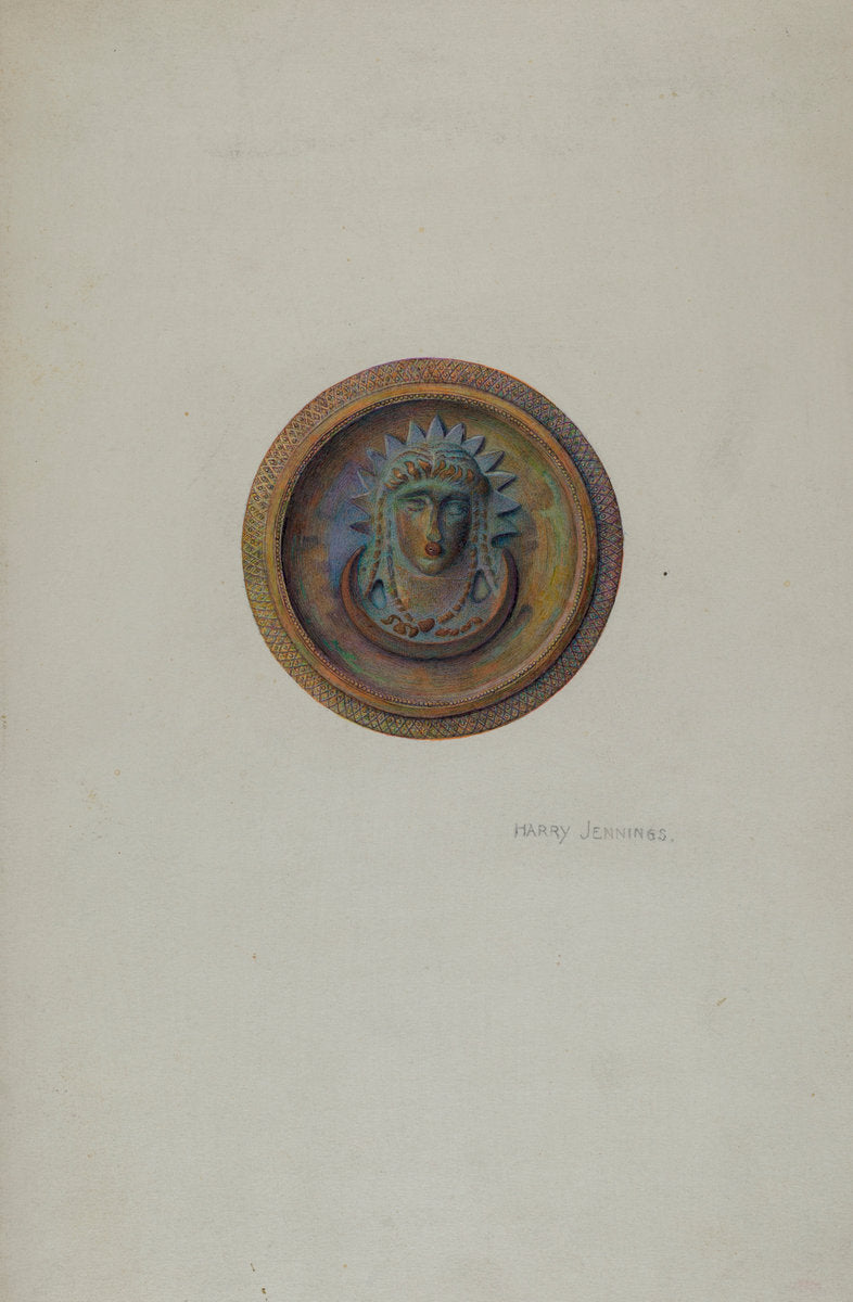 Mirror Support - Victory Head by Harry Jennings (American, active c. 1935), 16X12"(A3)Poster Print