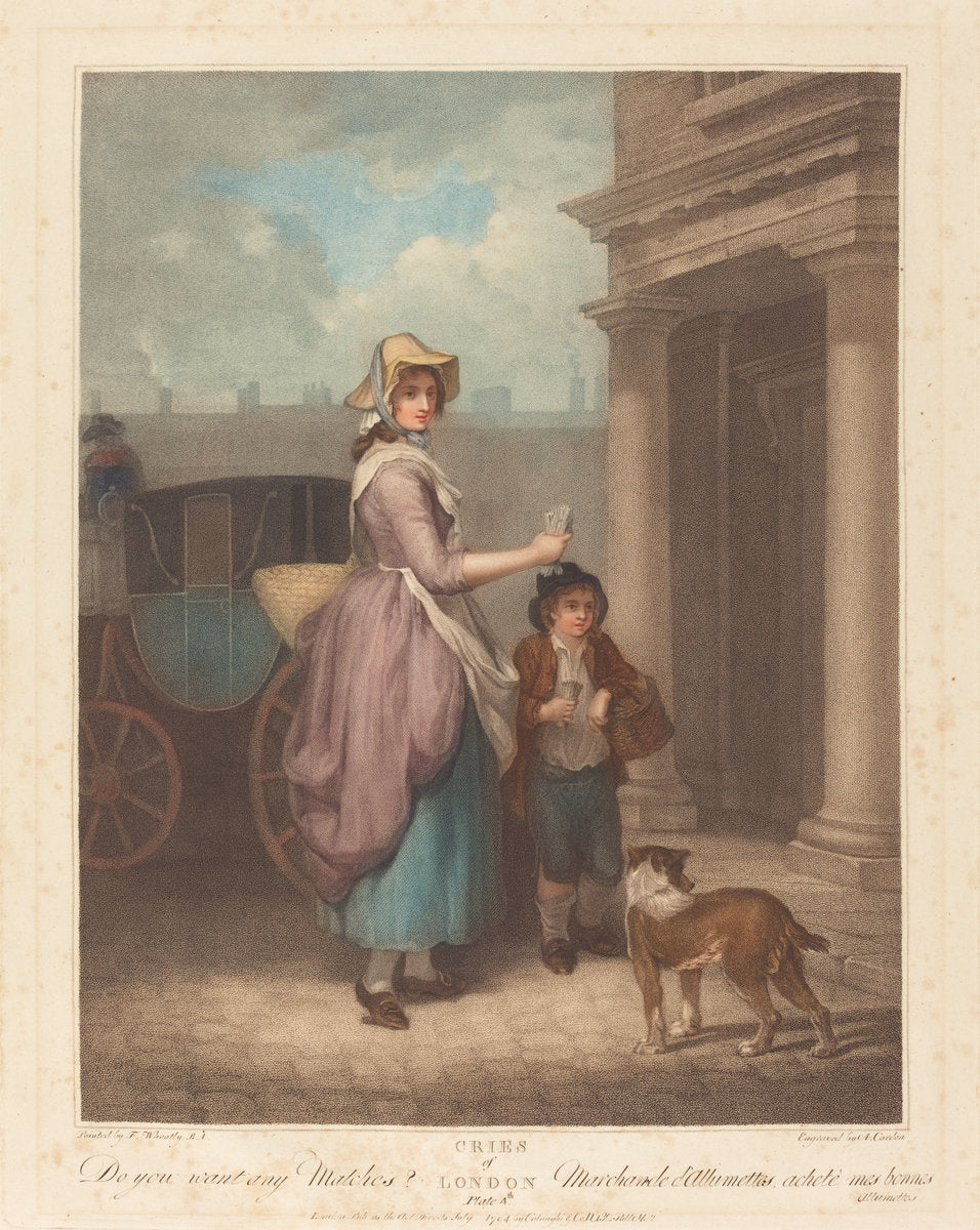 Do You Want Any Matches? by Anthony Cardon after Francis Wheatley (British, 1772 - 1813), 16X12"(A3)Poster Print