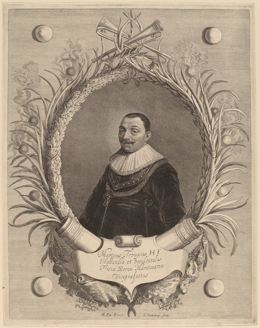 Martin van Tromp by Jonas Suyderhoff after Hendrik Gerritsz Pot (Dutch, c. 1613 - 1686), 16X12"(A3)Poster Print
