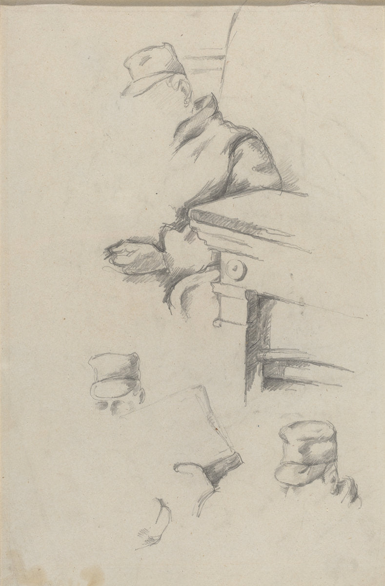 Father of the Artist [verso] by Paul Cézanne (French, 1839 - 1906), 16X12"(A3)Poster Print