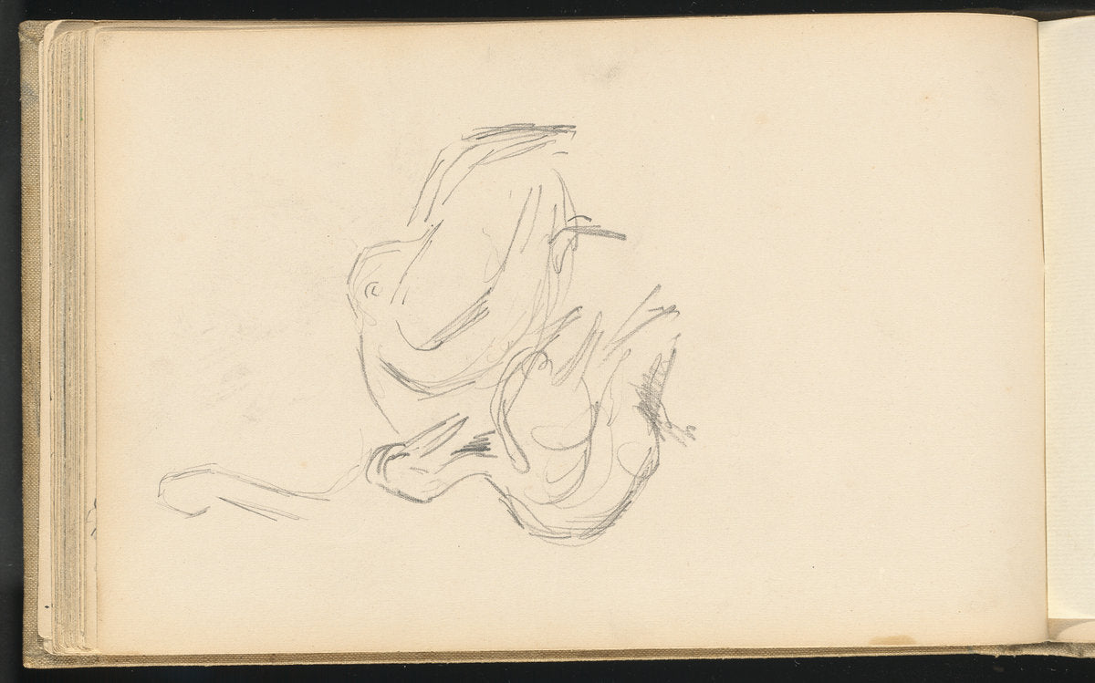 Pelicans by Paul Cézanne (French, 1839 - 1906), 16X12"(A3)Poster Print