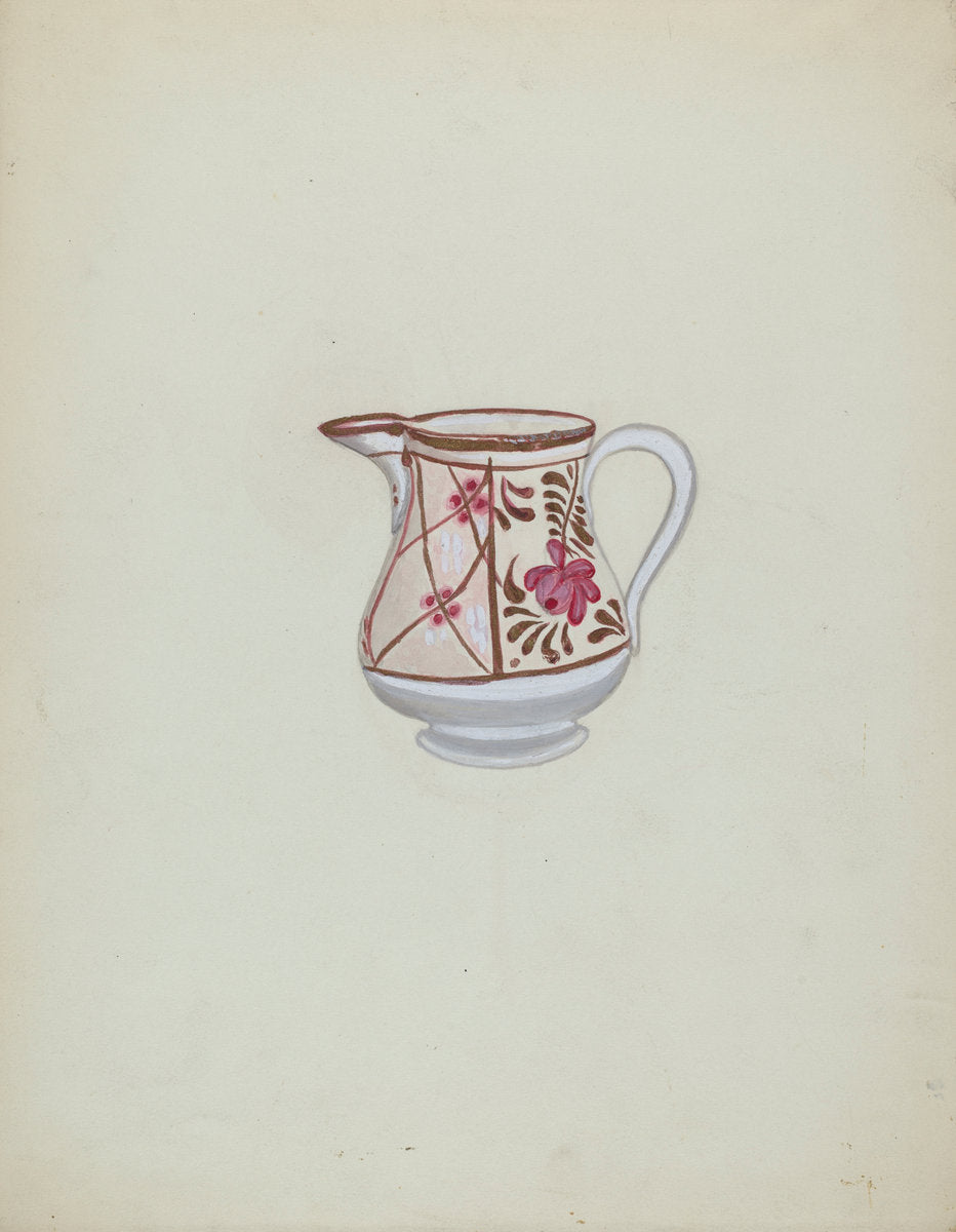 Pitcher by David P Willoughby (American, active c. 1935), 16X12"(A3)Poster Print