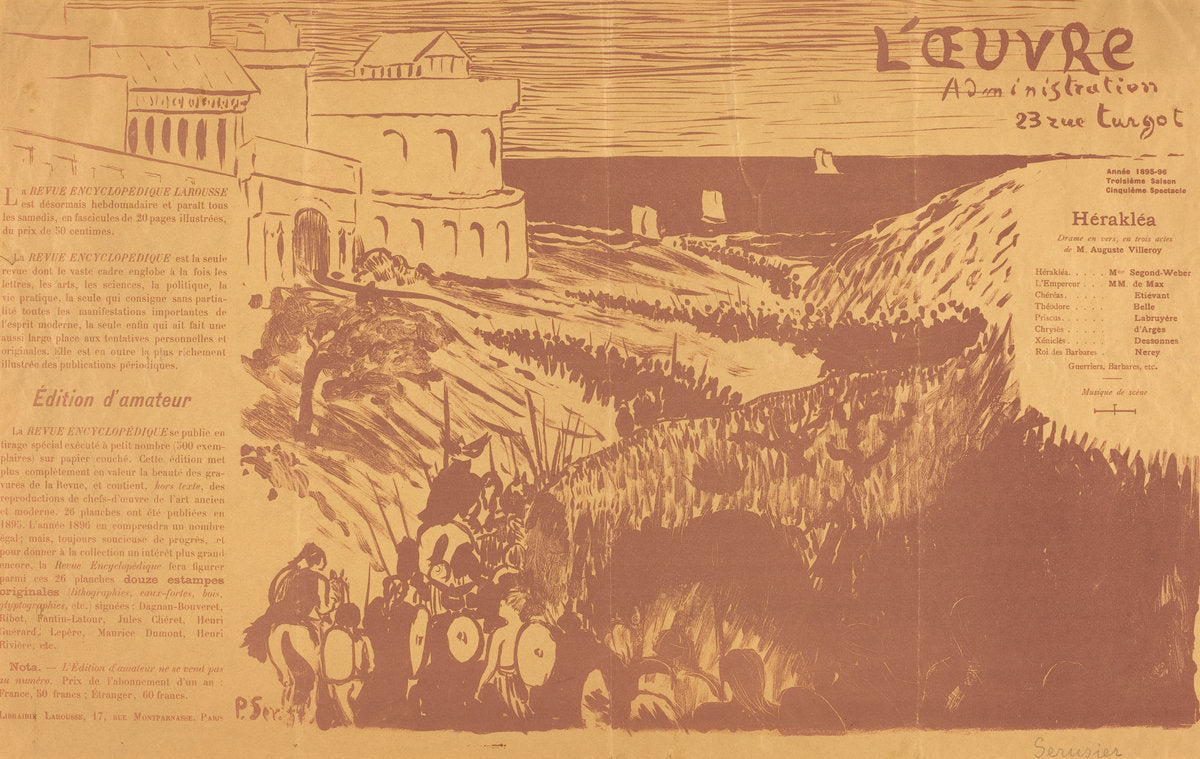 Hérakléa by Paul Sérusier (French, 1863 - 1927), 16X12"(A3)Poster Print