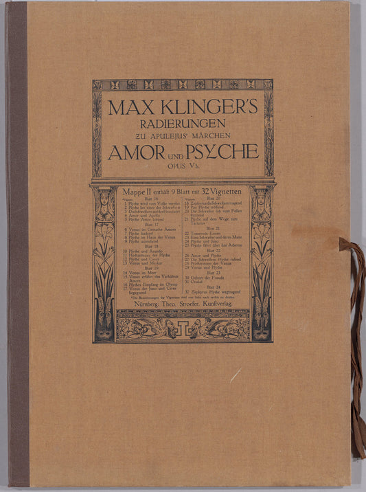 Amor und Psyche [Opus Vb] by Max Klinger (German, 1857 - 1920), 16X12"(A3)Poster Print
