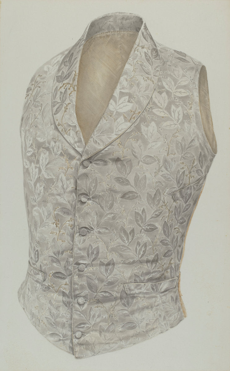 Vest by Alvin Shiren and Nancy Crimi (American, active c. 1935), 16X12"(A3)Poster Print