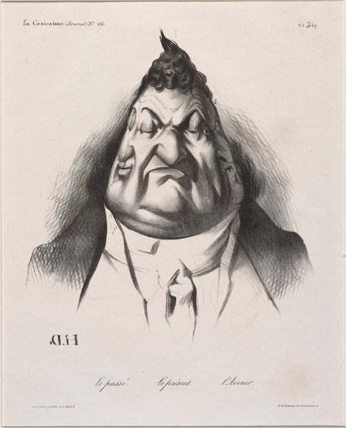 Le passé - Le présent - l'Avenir by Honoré Daumier (French, 1808 - 1879), 16X12"(A3)Poster Print