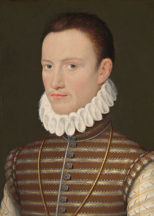 c. 1570 by French 16th Century (Portrait of a Nobleman), 16X12"(A3)Poster Print