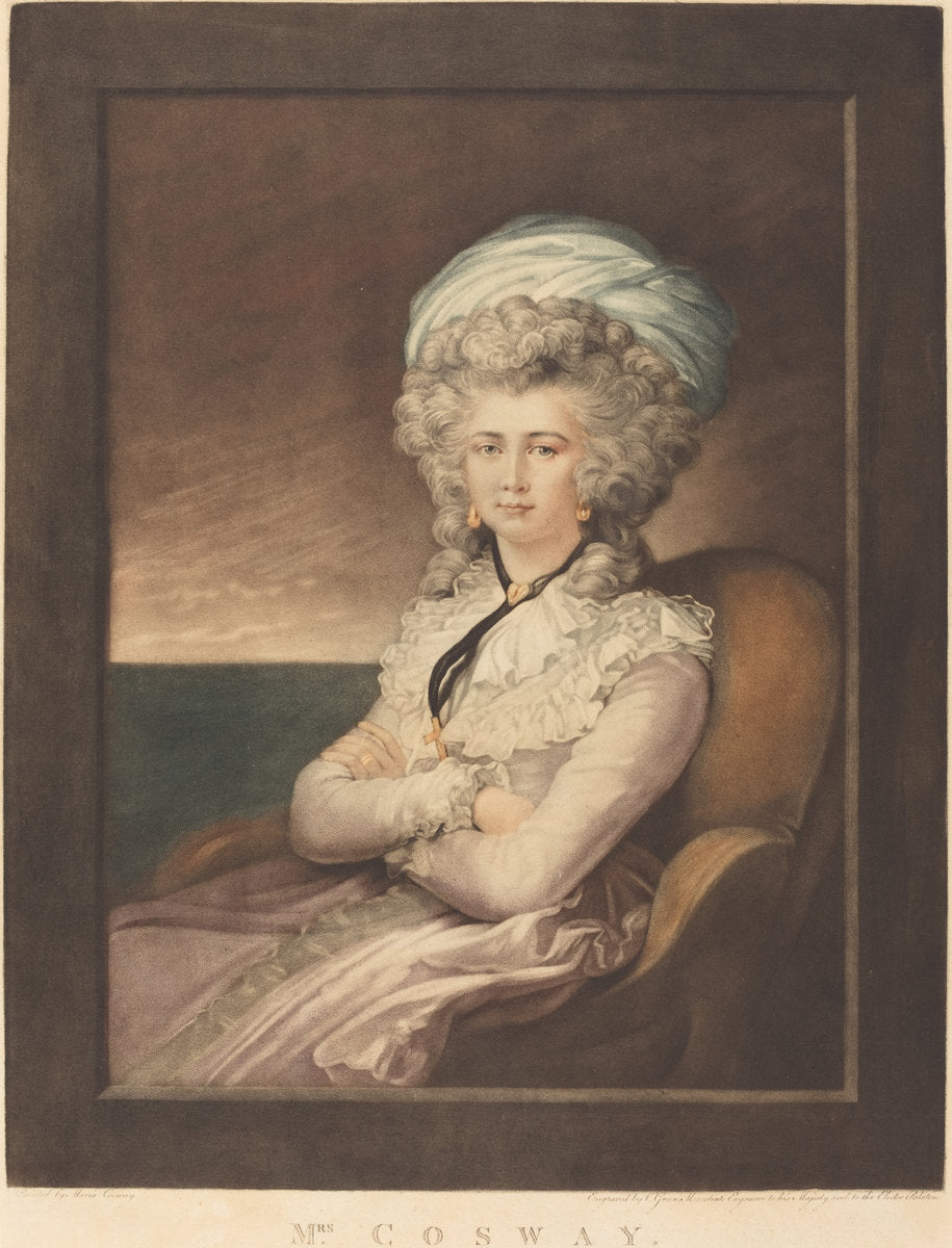 Maria Cecilia Louisa Cosway by Valentine Green after Maria Cosway (British, 1739 - 1813), 16X12"(A3)Poster Print