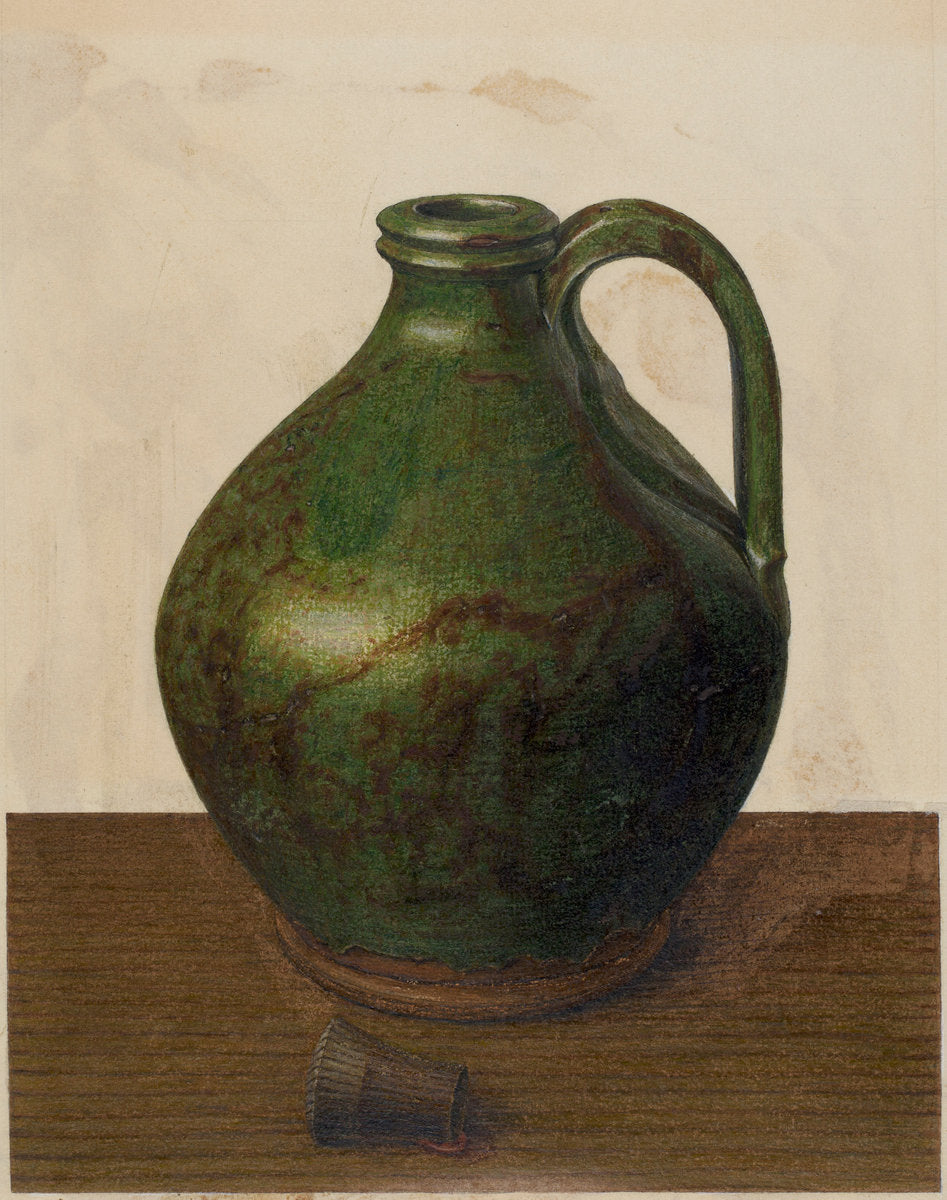 Jug by John Matulis (American, 1910 - 2000), 16X12"(A3)Poster Print
