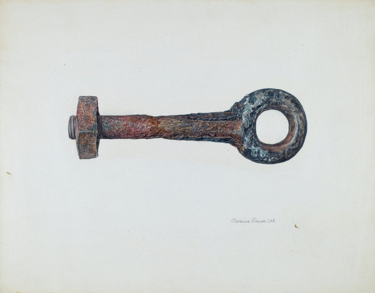 Eye Bolt by Clarence Secor (American, active c. 1935), 16X12"(A3)Poster Print