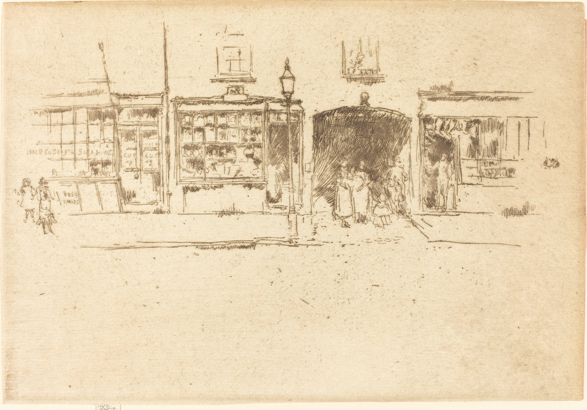 The Barber's by James McNeill Whistler (American, 1834 - 1903), 16X12"(A3)Poster Print