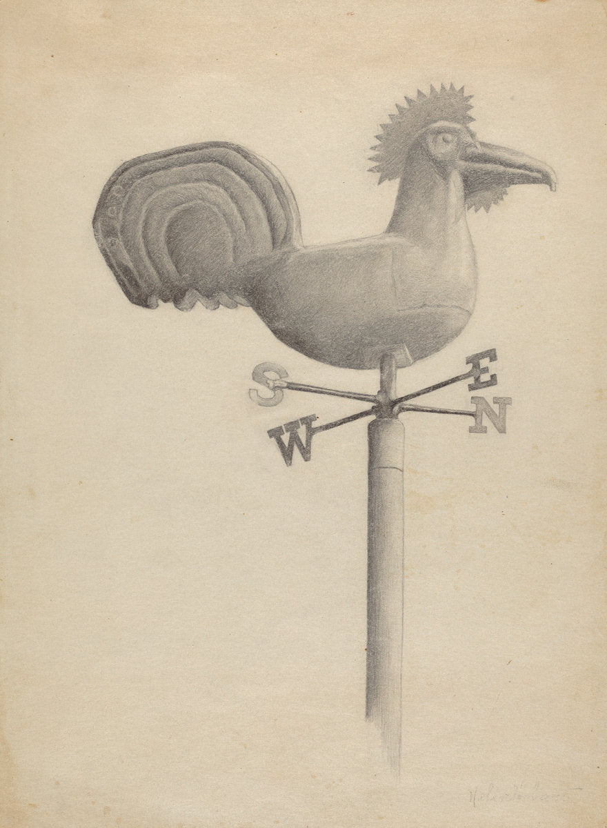 Weather Vane by Helen Hobart (American, active c. 1935), 16X12"(A3)Poster Print