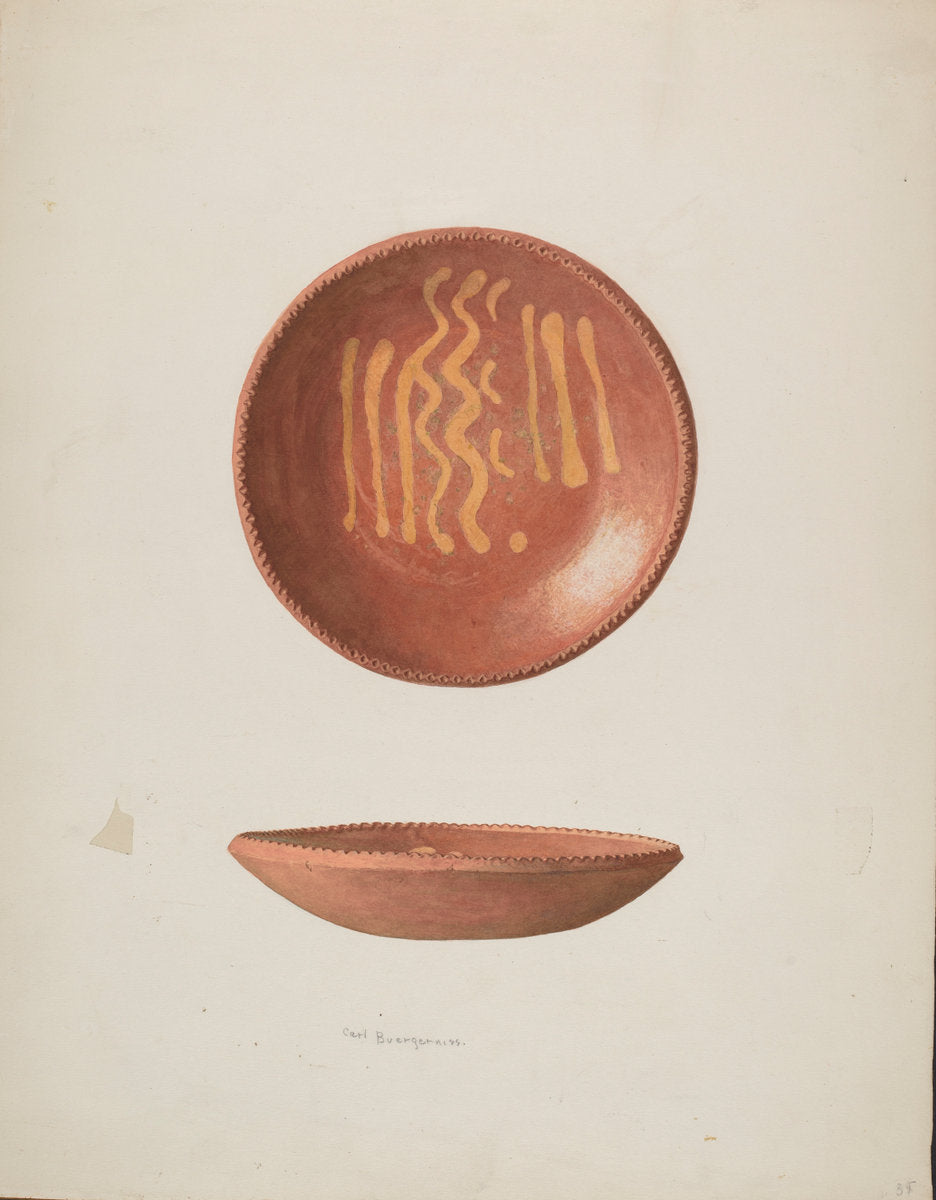 Small Pie Plate by Carl Buergerniss (American, 1877 - 1956), 16X12"(A3)Poster Print