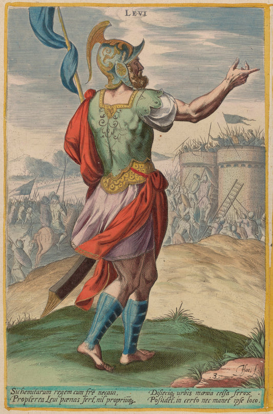 Levi by Jan Sadeler I after Crispen van den Broecke (Flemish, 1550 - 1600), 16X12"(A3)Poster Print