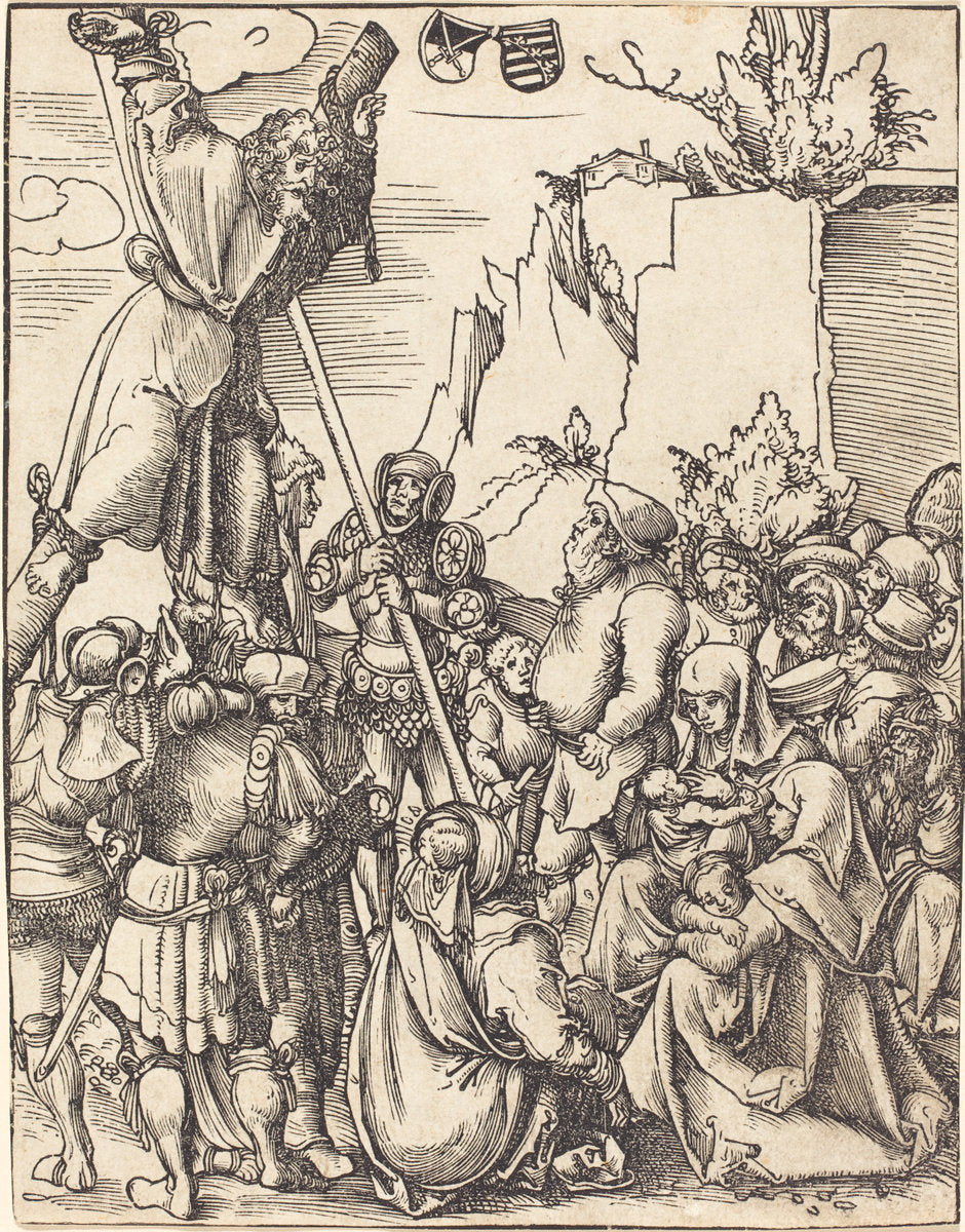 Saint Andrew by Lucas Cranach the Elder (German, 1472 - 1553), 16X12"(A3)Poster Print