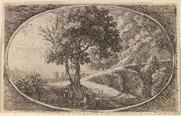 A Winding Road by Herman van Swanevelt (Dutch, c. 1600 - 1655), 16X12"(A3)Poster Print
