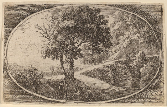 A Winding Road by Herman van Swanevelt (Dutch, c. 1600 - 1655), 16X12"(A3)Poster Print
