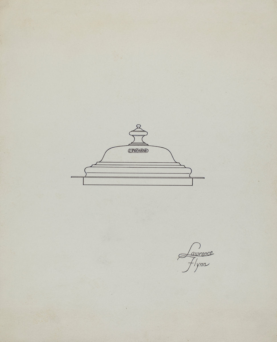 Tankard Lid by Lawrence Flynn (American, 1900 - 1973), 16X12"(A3)Poster Print