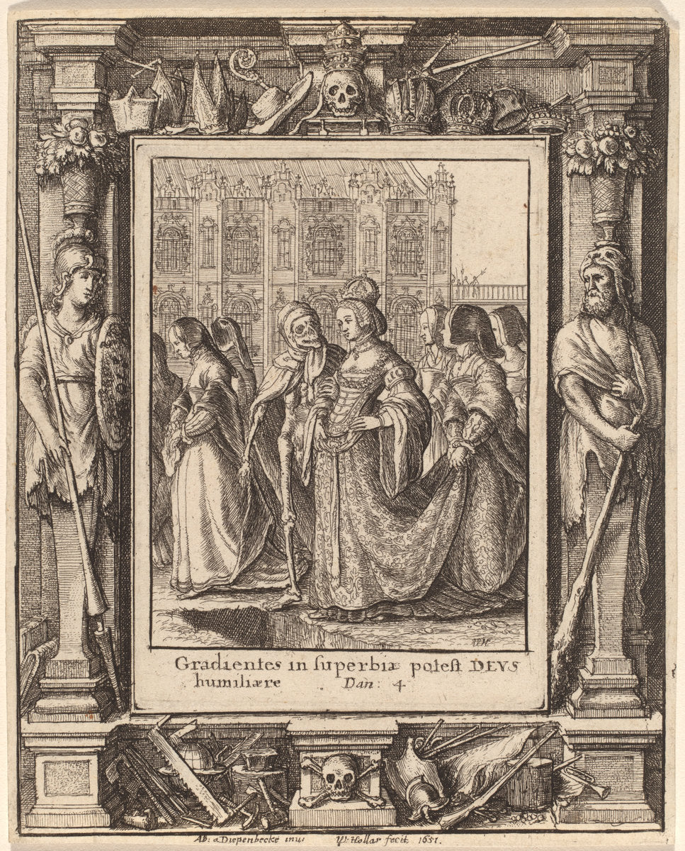 Empress by Wenceslaus Hollar after Hans Holbein the Younger after Abraham van Diepenbeeck (Bohemian, 1607 - 1677), 16X12"(A3)Poster Print