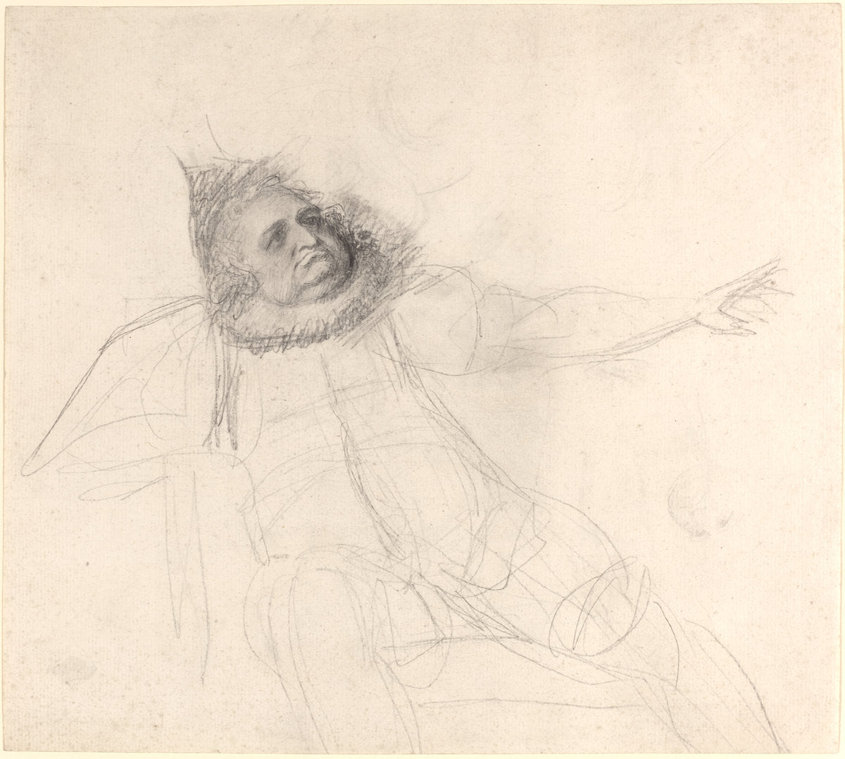 John Henderson as Falstaff by George Romney (British, 1734 - 1802), 16X12"(A3)Poster Print