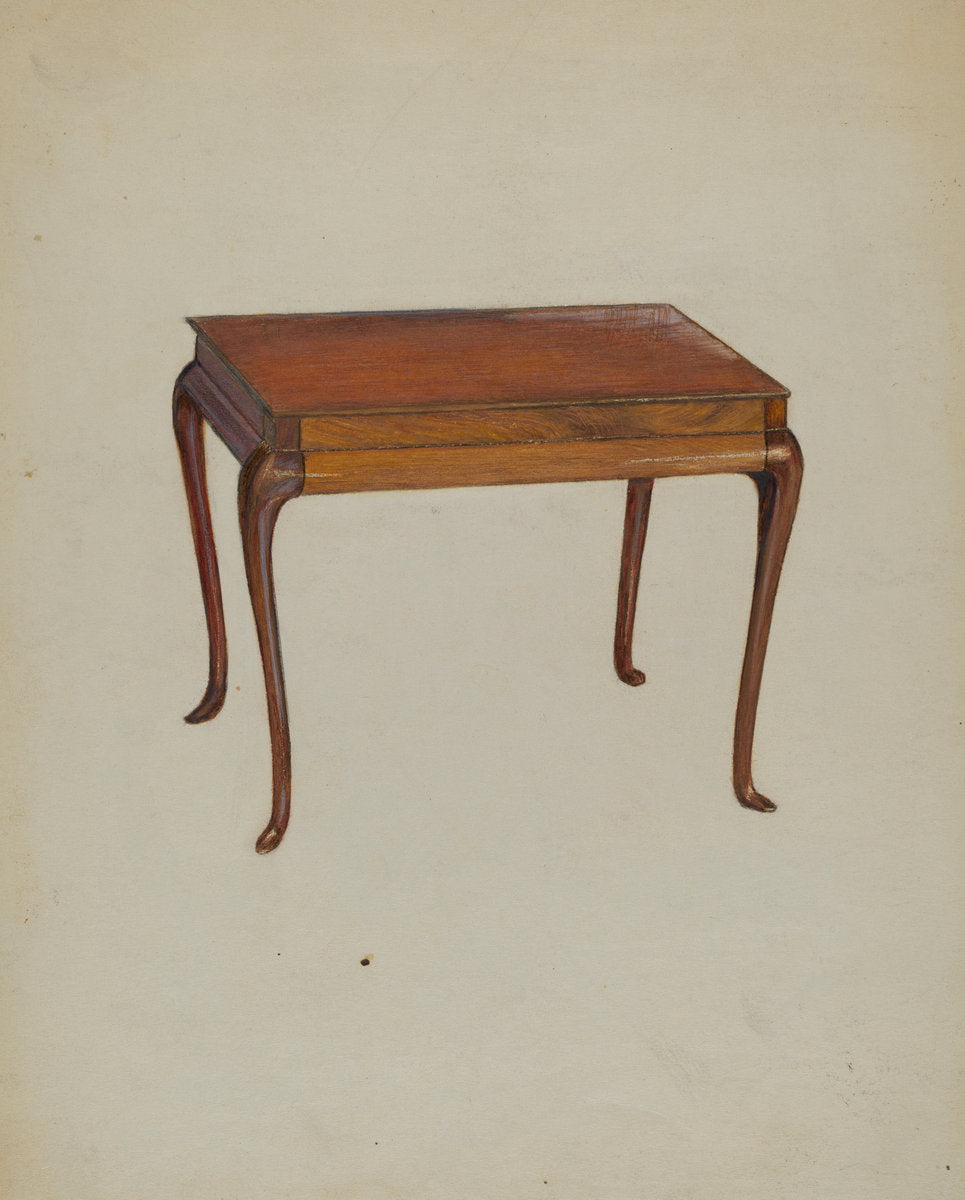Silver Table (Tea?) by Meyer Goldbaum (American, active c. 1935), 16X12"(A3)Poster Print