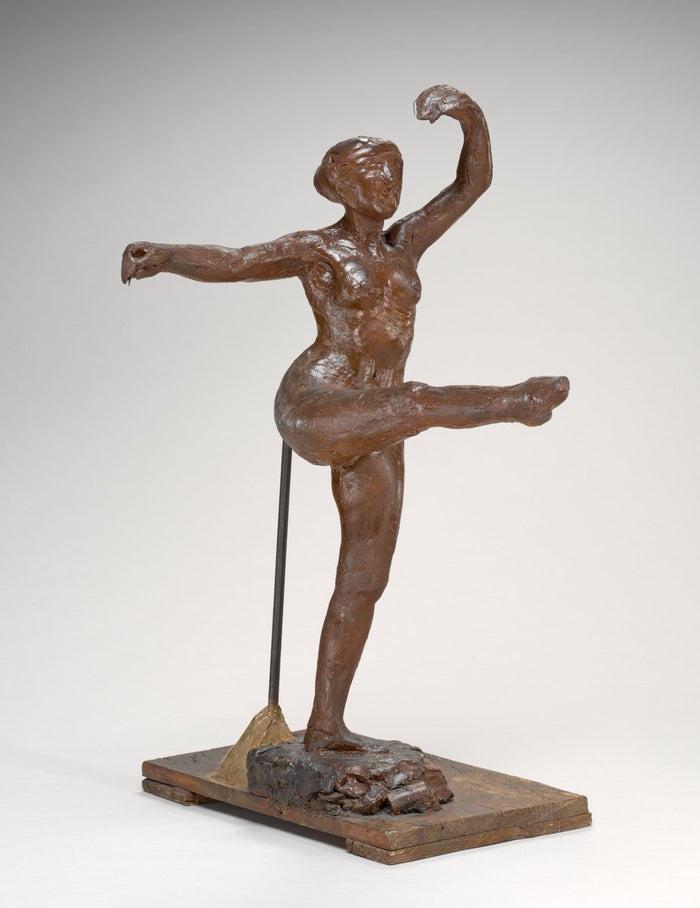 Fourth Position Front, on the Left Leg by Edgar Degas (French, 1834 - 1917), 16X12