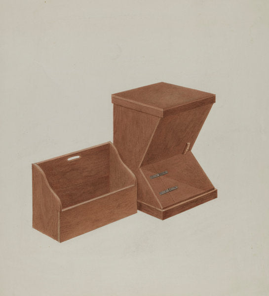 Shaker Wood Box by Alois E. Ulrich (American, active c. 1935), 16X12"(A3)Poster Print