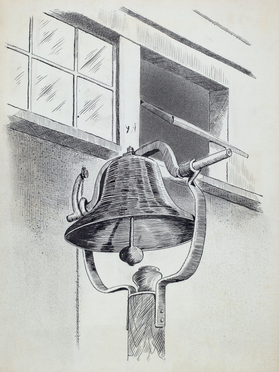 Cast Iron Bell by Arelia Arbo (American, active c. 1935), 16X12"(A3)Poster Print