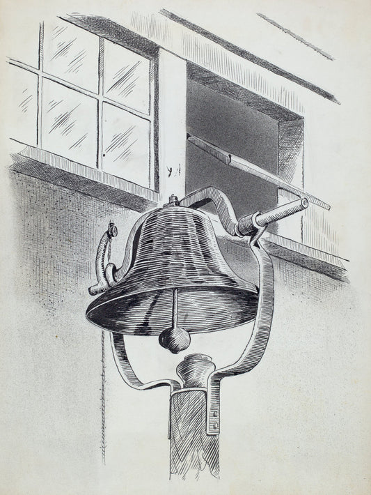 Cast Iron Bell by Arelia Arbo (American, active c. 1935), 16X12"(A3)Poster Print