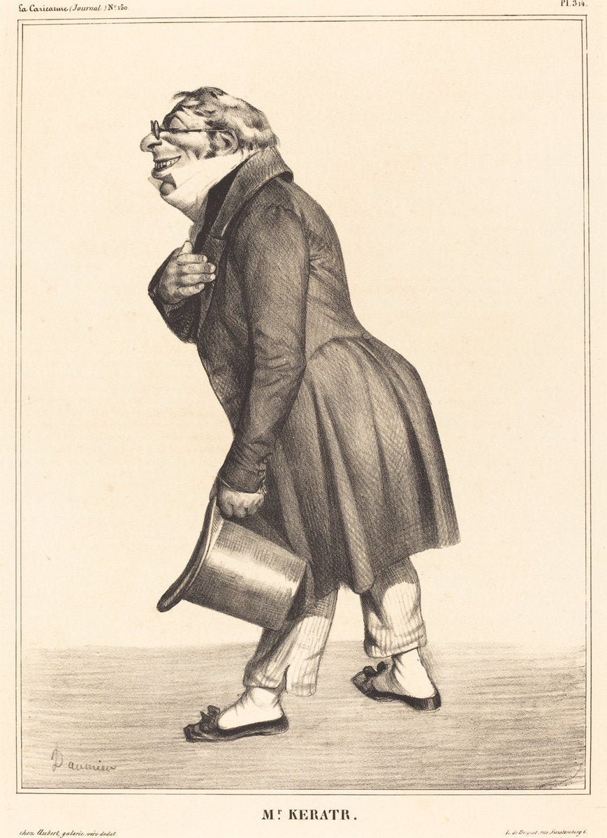 Comte de Kératry by Honoré Daumier (French, 1808 - 1879), 16X12"(A3)Poster Print