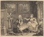 A Harlot's Progress: pl.2 by William Hogarth (English, 1697 - 1764), 16X12"(A3)Poster Print