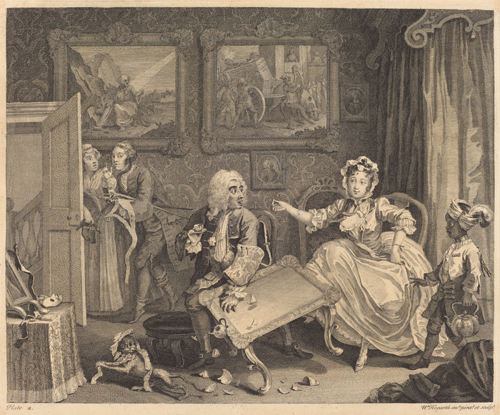 A Harlot's Progress: pl.2 by William Hogarth (English, 1697 - 1764), 16X12