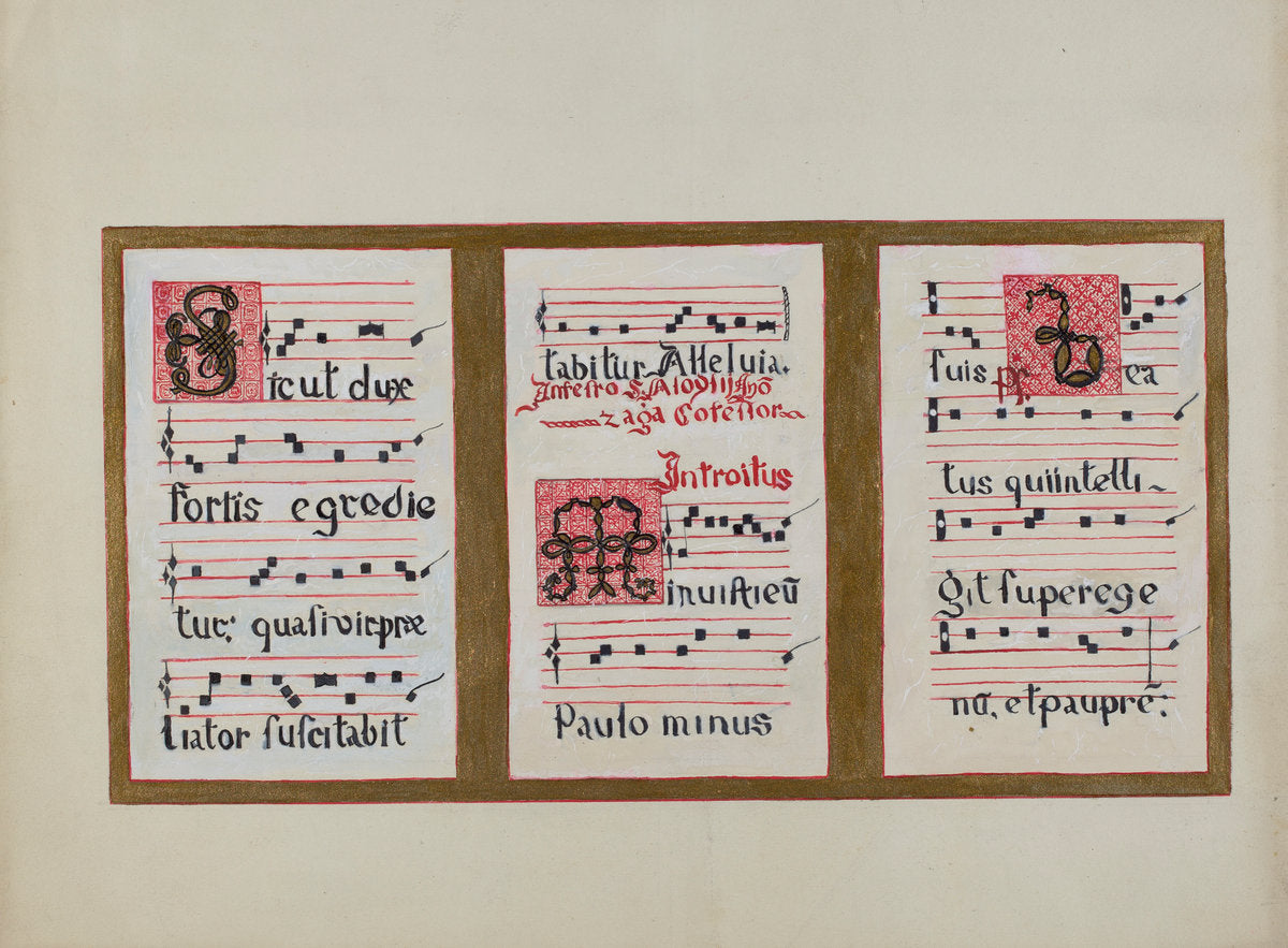 Mission Chant by Ann Gene Buckley (American, active c. 1935), 16X12"(A3)Poster Print