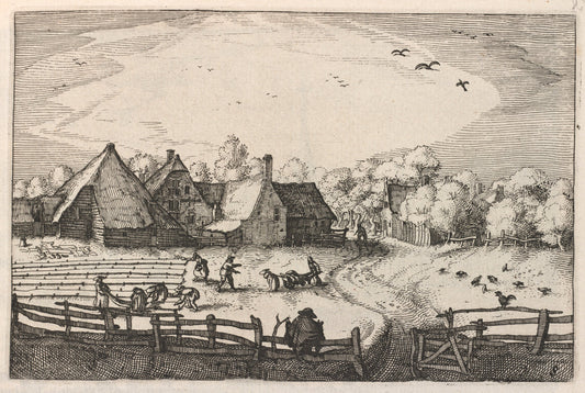 Blekerye aededuyne gelegen (Farms and Bleaching-Fields) by Claes Jansz Visscher (Dutch, 1586/1587 - 1652), 16X12"(A3)Poster Print